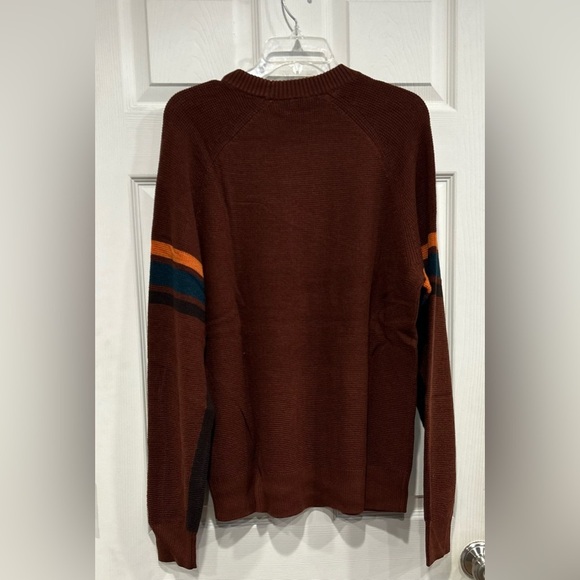 Cotopaxi Men's Large Libre Waffle Crew Sweater Rusty Rust NWT Cabincore - Picture 11 of 14